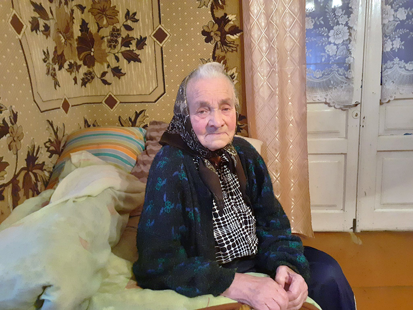  Ольга Владика – найстарша жителька Ловагів.   
