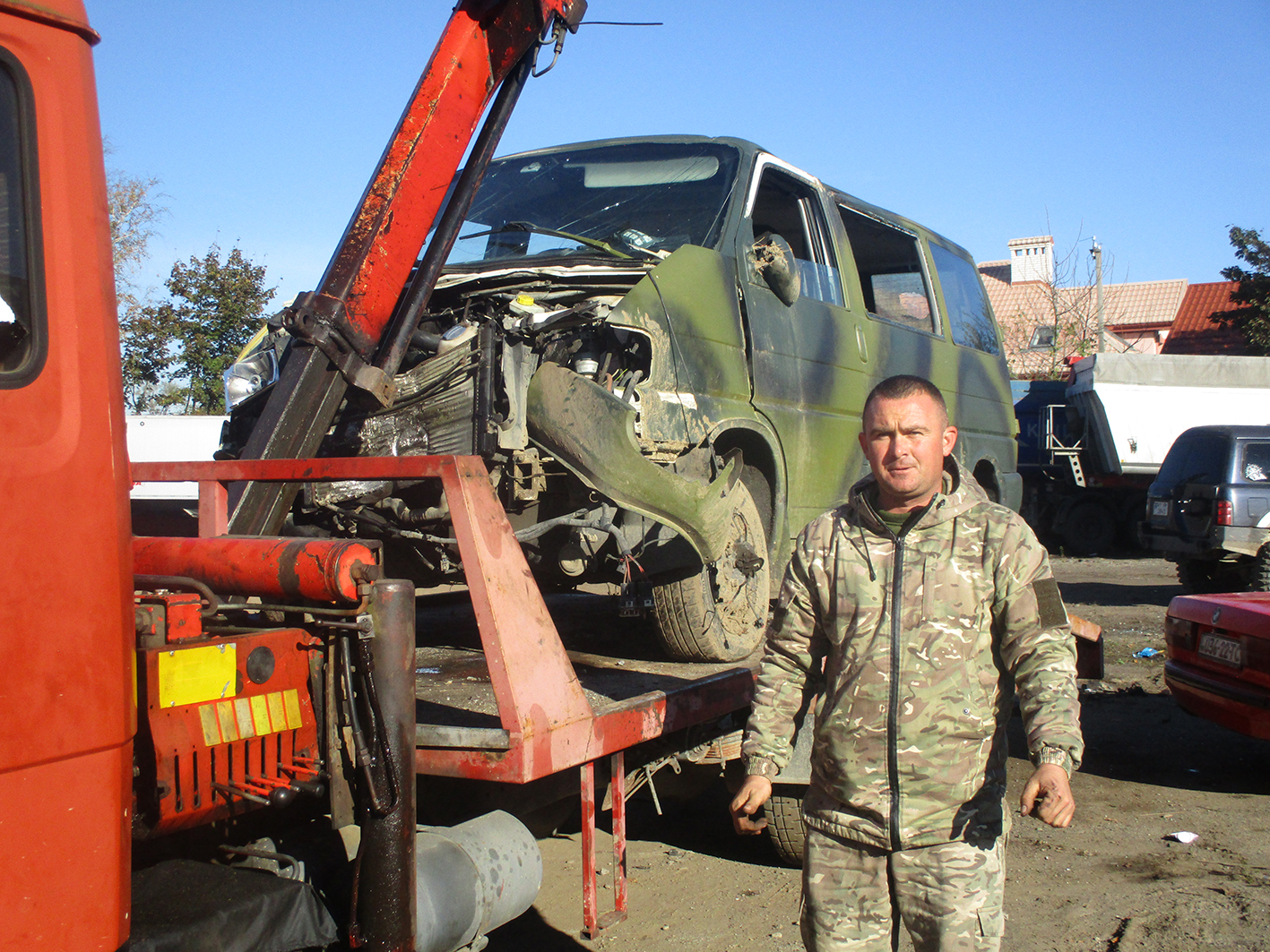 Волонтер Андрій Гоцанюк. 