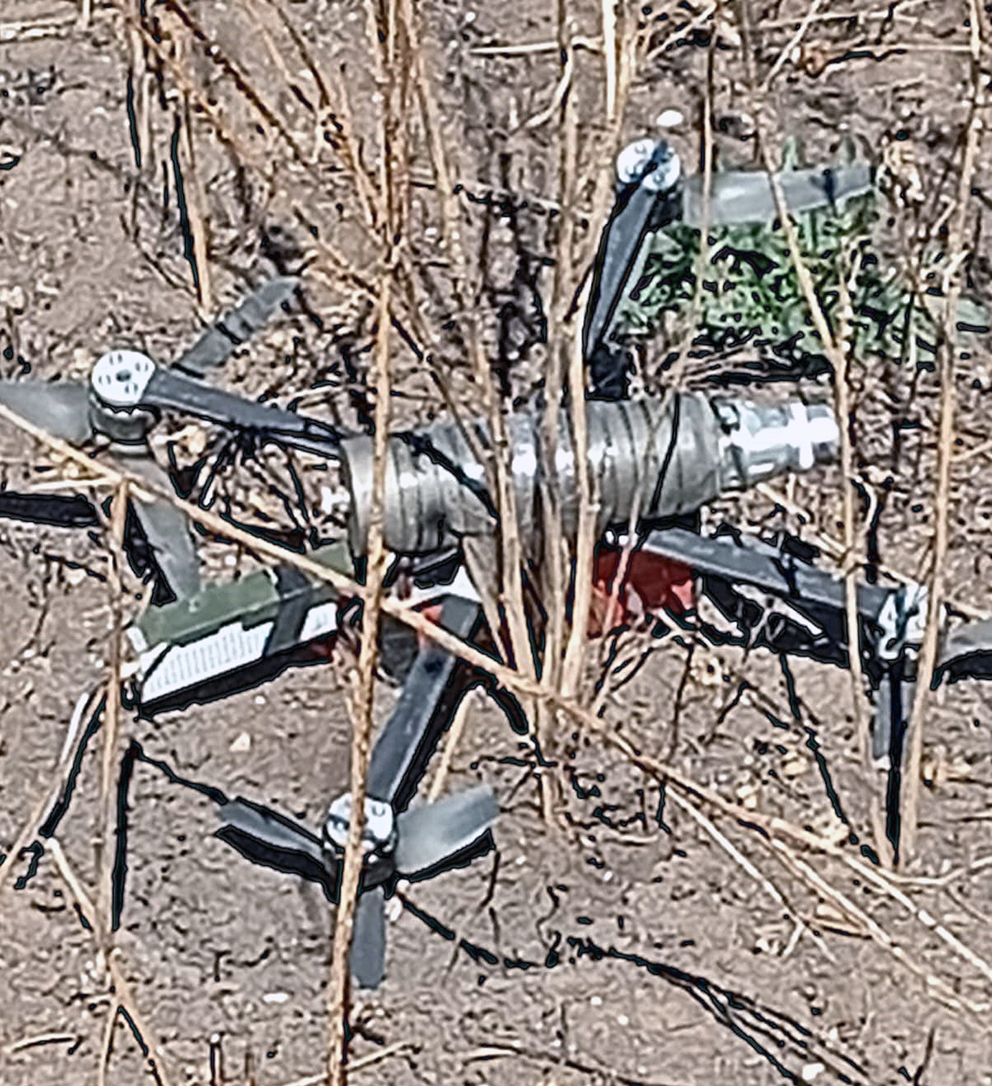 Один із дронів, «упольованих» Дмитром.