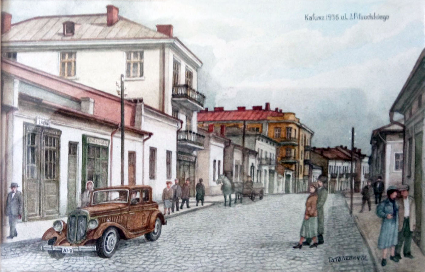 Вулиця Ю. Пілсудського у Калуші. 1936 р. 