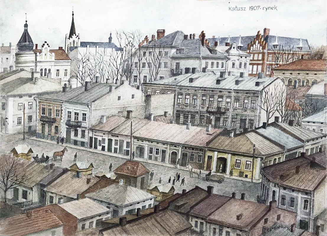  Міський ринок у Калуші. 1907 р. 