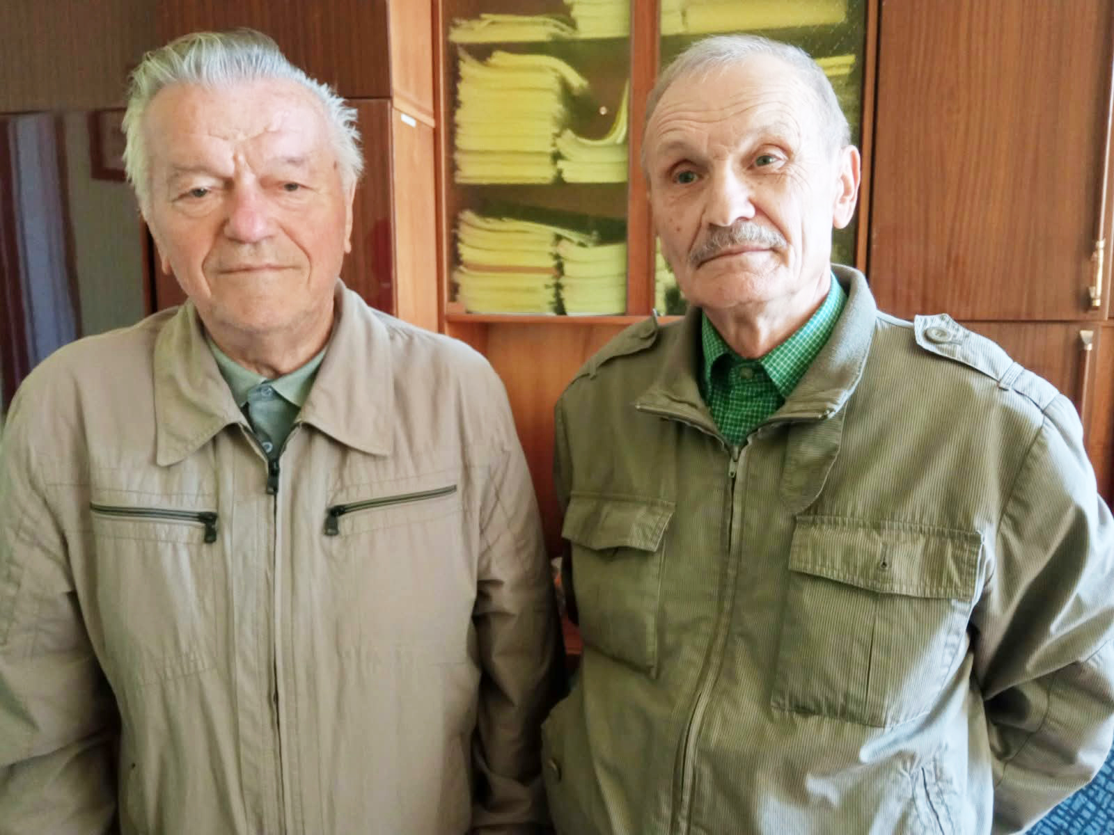  Професор Володимир Боцюрко та громадський активіст Ігор Лапінський у редакції «Галичини».